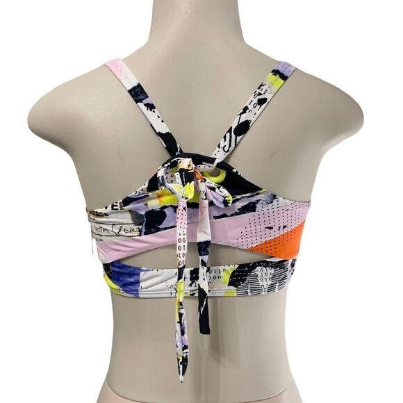 The Bikini Lab News Flash Art Cheeky Bikini Top and Bottom Set Size Medium - Picture 6 of 14
